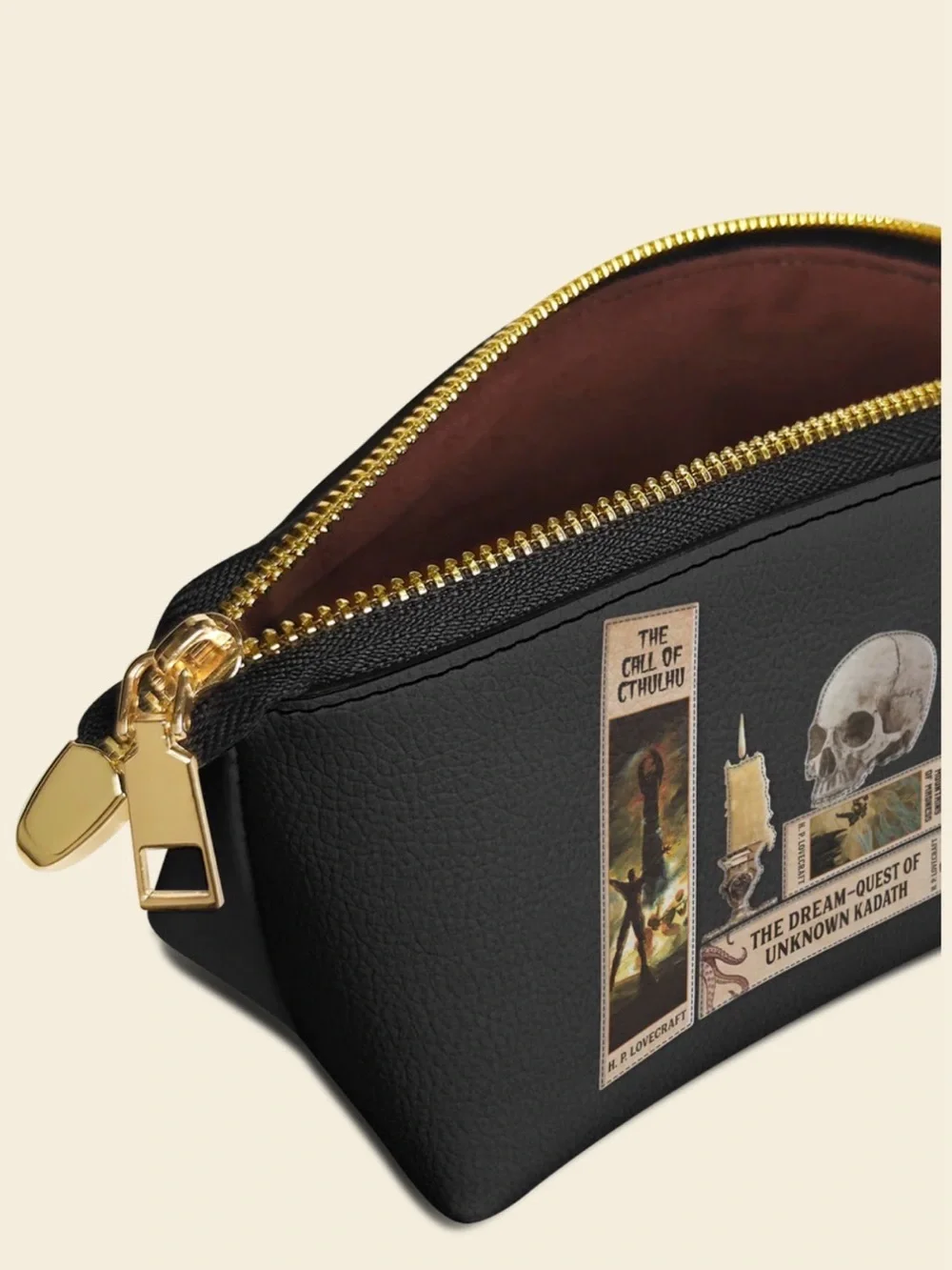 Lovecraftian Books Black Cosmetic Bag NIP
